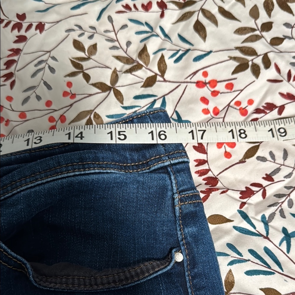 Chico's Blue Cropped Straight Leg Jeans with Classic Style - Picture 3 of 8